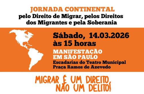 Contra a violência de Trump a migrantes: CUT e entidades fazem ato no sábado (14)