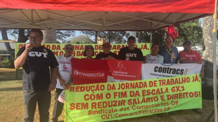 Fenadados marca presença no Senado Federal em mobilização pelo fim da escala 6×1